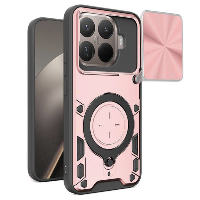 Husa de protectie Techsuit CamGuard Pro compatibil cu Xiaomi 15T Pro, Roz Auriu