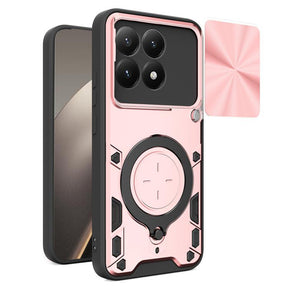 Husa de protectie Techsuit CamGuard Pro compatibil cu Xiaomi 15T, Roz Auriu