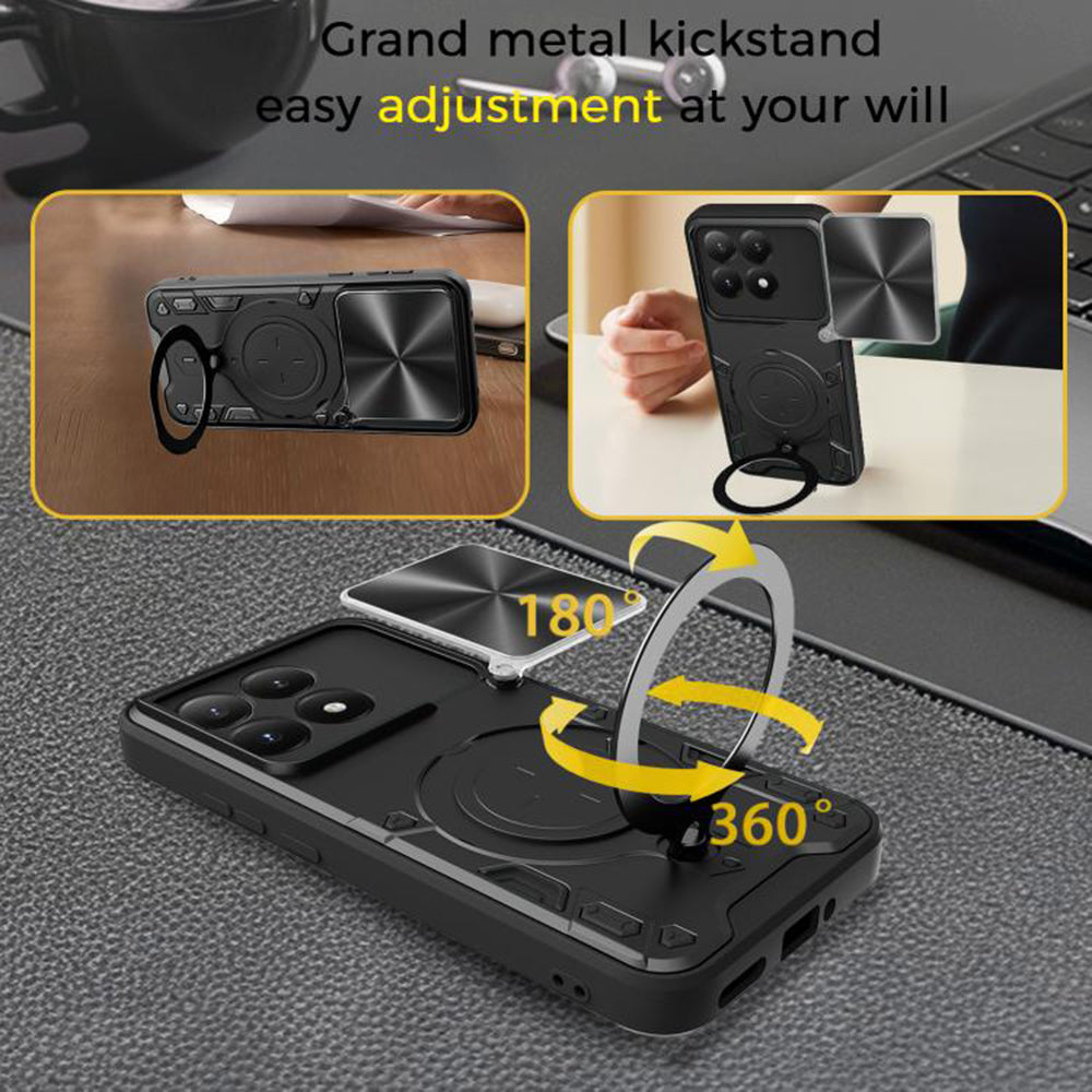 Husa de protectie Techsuit CamGuard Pro compatibil cu Xiaomi 15T, Roz Auriu