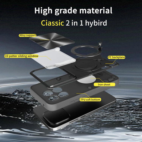 Husa de protectie Techsuit CamGuard Pro compatibil cu Xiaomi 15T, Albastru