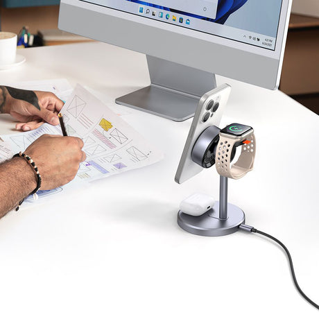 Incarcator Mcdodo (CH-2460), Wireless, 22.5W Qi2, Gri