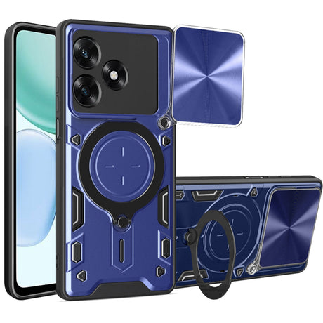 Husa de protectie Techsuit CamGuard Pro compatibil cu Honor X5c Plus, Albastru