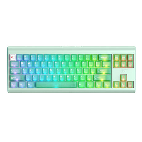 Tastatura/Mouse Havit Gaming Keyboard (KB896L), USB-C, with RGB Lights, 71 Keys, 1.2m, 350mA, 5V, Verde