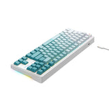 Tastatura/Mouse Havit Gaming Keyboard (KB901L), USB-C, with RGB Lights, 1.8m, 200mA, Alb / Green