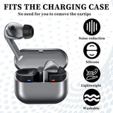 Casti Techsuit (set de 3) Replacement Ear Tips AirVibe (ET3) -for Samsung Galaxy Buds 3 Pro, Premium Silicone S, M, L Sizes, Black