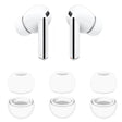 Casti Techsuit (set de 3) Replacement Ear Tips AirVibe (ET3) -for Samsung Galaxy Buds 3 Pro, Premium Silicone S, M, L Sizes, White