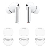 Casti Techsuit (set de 3) Replacement Ear Tips AirVibe (ET3) -for Samsung Galaxy Buds 3 Pro, Premium Silicone S, M, L Sizes, White