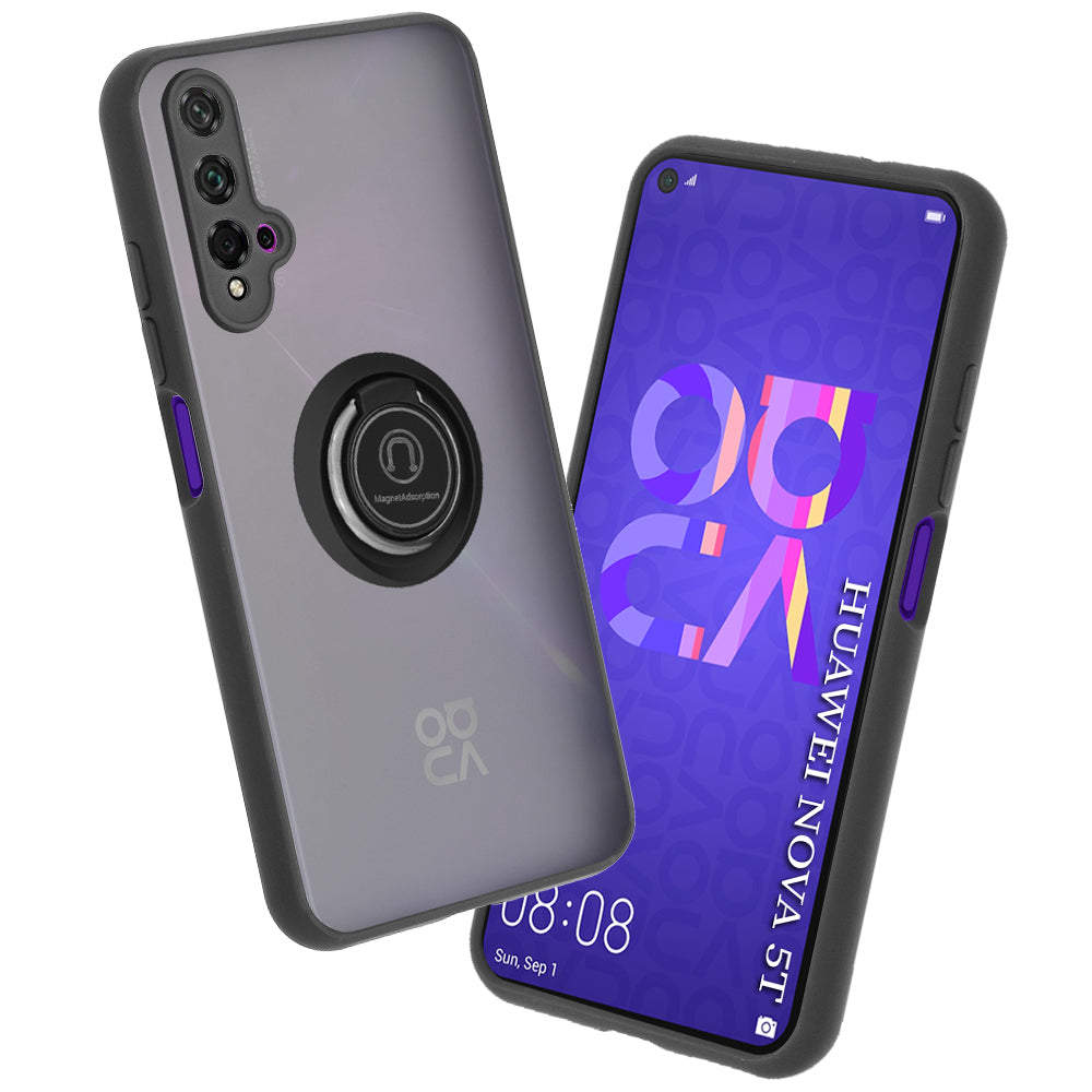 Husa de protectie Techsuit Glinth compatibil cu Huawei nova 5T / Honor 20, Negru