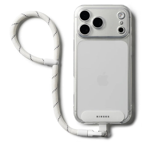 Suport Ringke Universal Hand Strap Link Flow P-Type, Crossbody Lanyard for Phone Cases, Adjustable, Cloud White