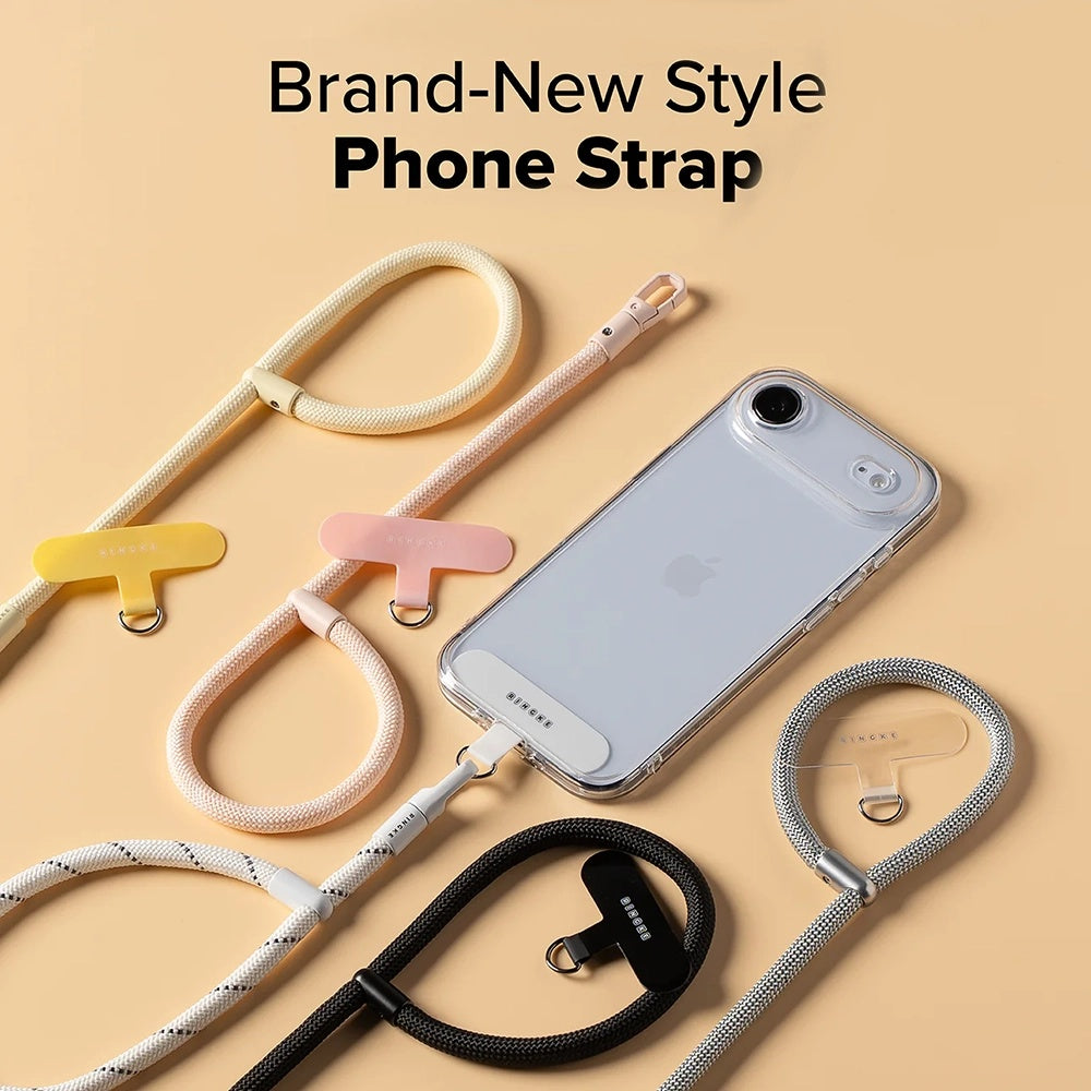 Suport Ringke Universal Hand Strap Link Flow P-Type, Crossbody Lanyard for Phone Cases, Adjustable, Shade Black