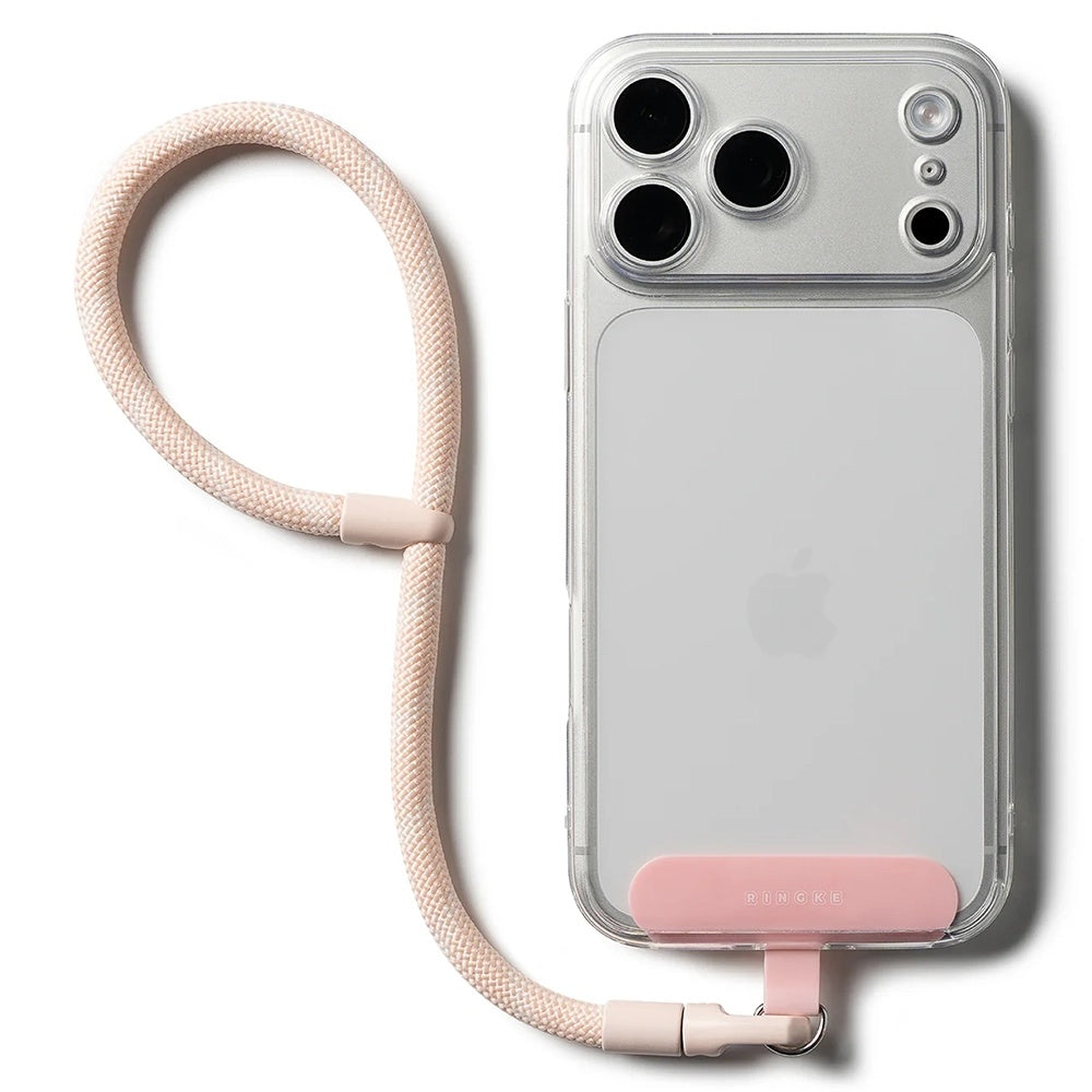 Suport Ringke Universal Hand Strap Link Flow P-Type, Crossbody Lanyard for Phone Cases, Adjustable, Candy Pink