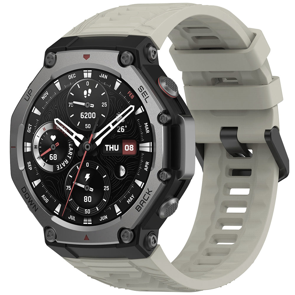 Curea smartwatch Techsuit Watchband (W067) compatibil cu Amazfit T-Rex 3, Dusty Gray