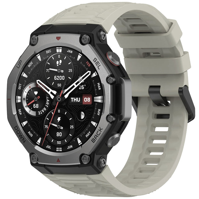 Curea smartwatch Techsuit Watchband (W067) compatibil cu Amazfit T-Rex 3, Dusty Gray