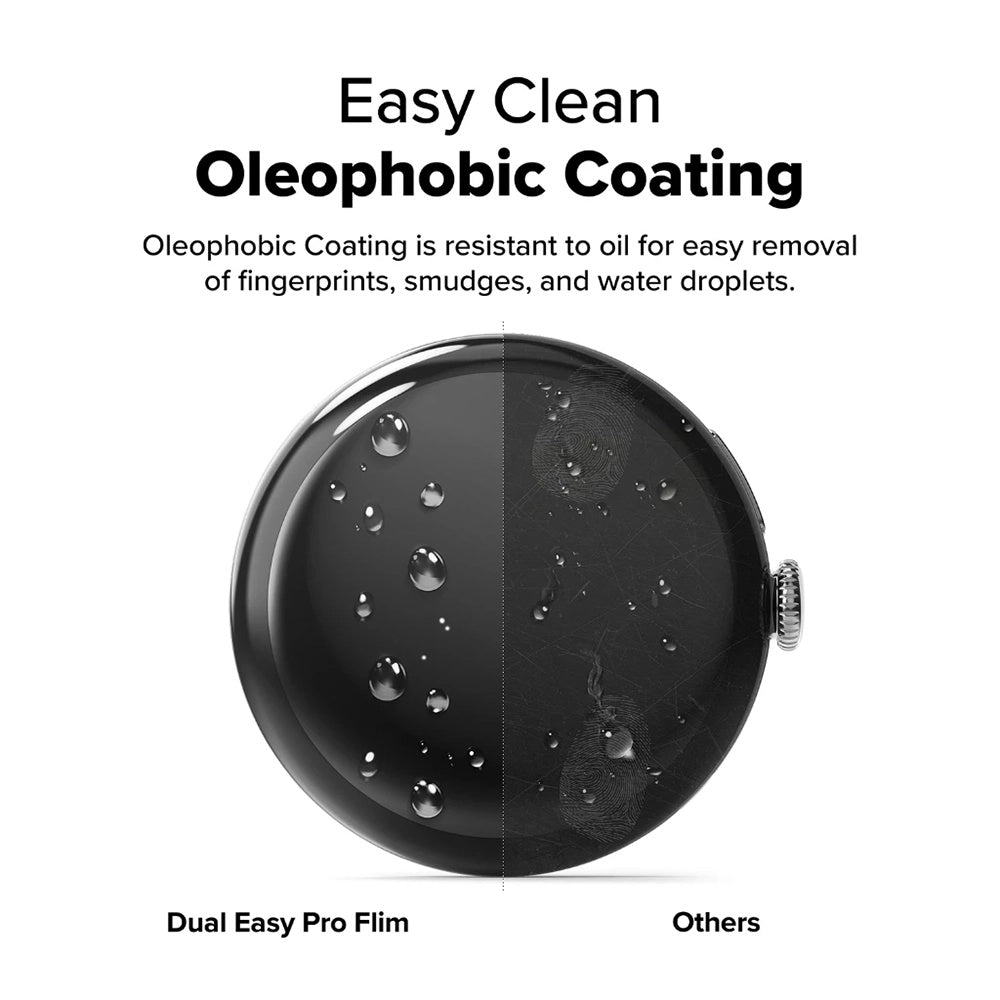 Folie de protectie smartwatch Ringke Dual Easy Pro Film (set de 2) compatibil cu Google Pixel Watch 4 45mm, Transparent