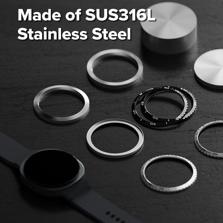 Accesoriu smartwatch Ringke Inner Bezel Styling compatibil cu Samsung Galaxy Watch8 Classic, Negru (Gw8C-46-In-02)