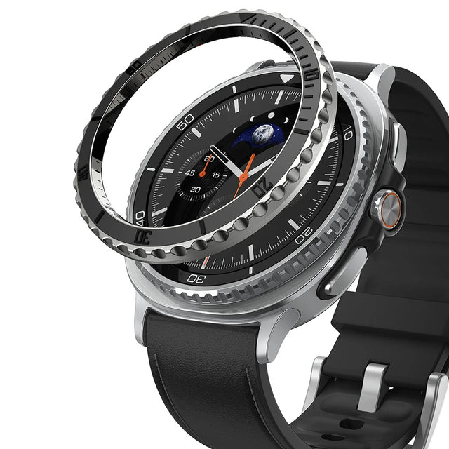 Accesoriu smartwatch Ringke Premium Bezel Styling compatibil cu Samsung Galaxy Watch8 Classic, Negru (Gw8C-46-96)