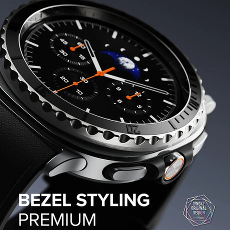 Accesoriu smartwatch Ringke Premium Bezel Styling compatibil cu Samsung Galaxy Watch8 Classic, Negru (Gw8C-46-96)