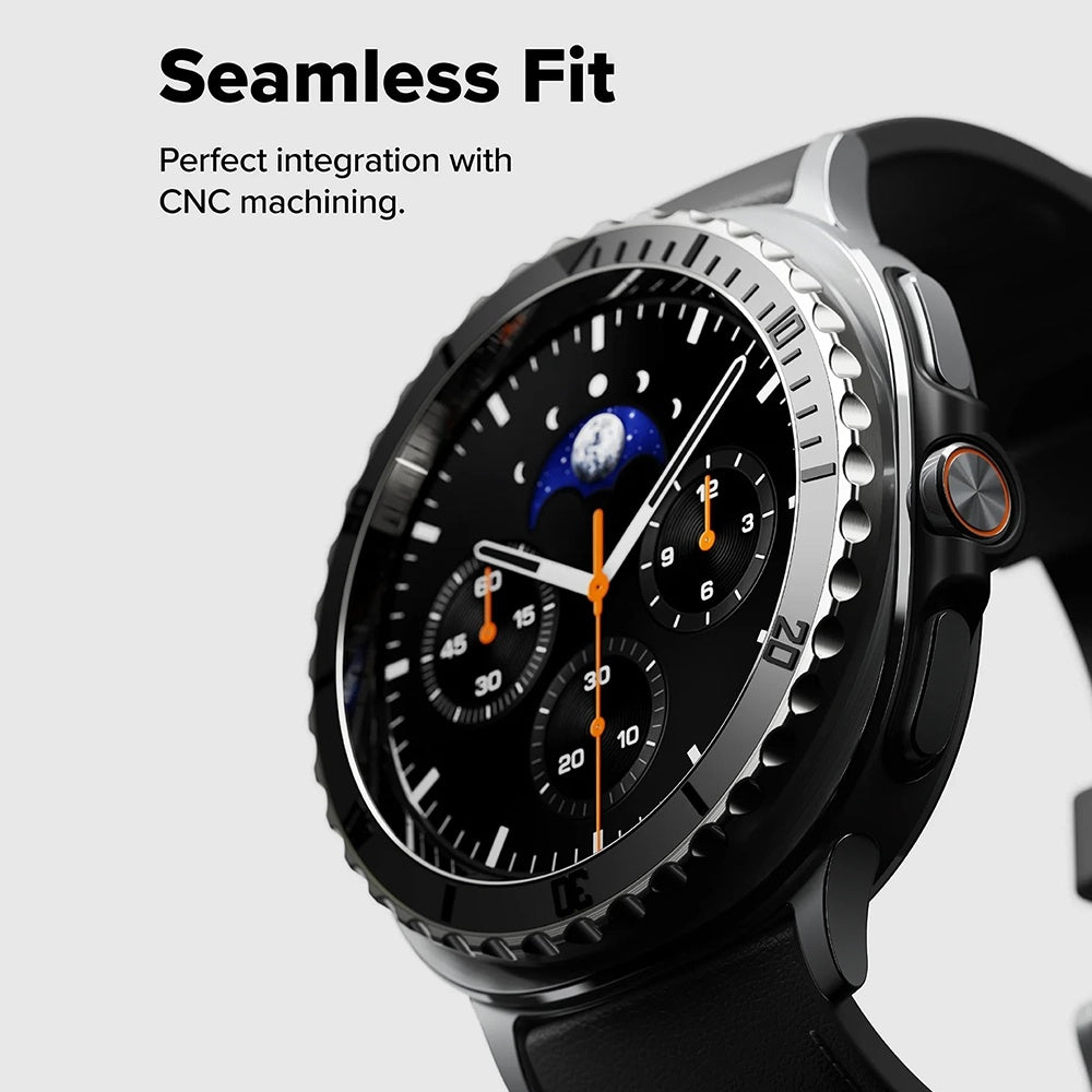 Accesoriu smartwatch Ringke Premium Bezel Styling compatibil cu Samsung Galaxy Watch8 Classic, Negru (Gw8C-46-96)