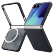 Husa de protectie Spigen Caseology Nano Pop MagSafe (ACS11158) compatibil cu Samsung Galaxy Z Flip7, Negru Sesame