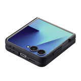 Husa de protectie Spigen Caseology Nano Pop MagSafe (ACS11158) compatibil cu Samsung Galaxy Z Flip7, Negru Sesame