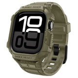 Accesoriu smartwatch Spigen Rugged Armor Pro V2 (ACS10507) compatibil cu Apple Watch 10 46mm / Watch 11 46mm, Vintage Khaki