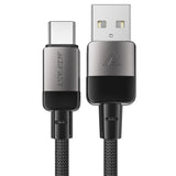 Cablu Acefast (C9-04), USB to Type-C, Fast Charging, 3A, Braided Nylon, 25.000 Bends, 1.2m, Negru