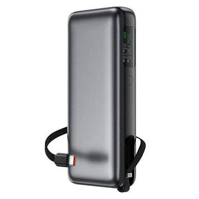Baterie externa Acefast (M22-20000), with Cable, Type-C, 20000mAh, 74Wh, PD130W, Two-Way Fast Charging, LED Display, Negru