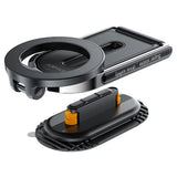 Suport Acefast- Car Holder (D54) Magnetic Grip, for Dashboard / Windshield, 360°, Dual-Axis, Detachable Base, Max. 6.9", Black