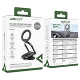 Suport Acefast- Car Holder (D54) Magnetic Grip, for Dashboard / Windshield, 360°, Dual-Axis, Detachable Base, Max. 6.9", Black