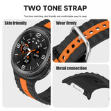 Curea smartwatch Techsuit Watchband (W078) compatibil cu Samsung Galaxy Watch8 40mm/Watch8 44mm/Watch8 Classic, Bleumarin Emerald