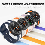 Curea smartwatch Techsuit Watchband (W078) compatibil cu Samsung Galaxy Watch8 40mm/Watch8 44mm/Watch8 Classic, Bleumarin Emerald