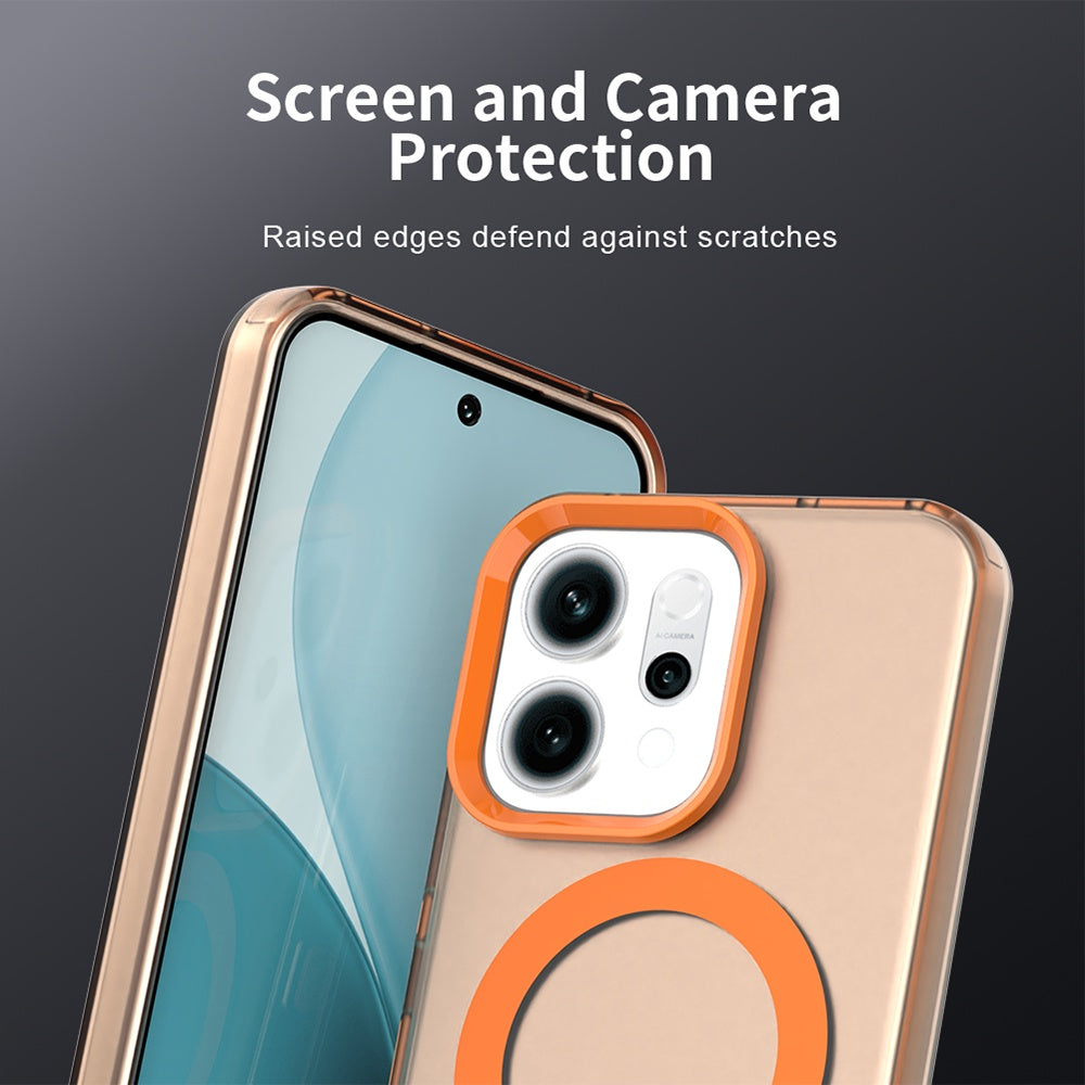 Husa de protectie Techsuit CandyCase MagSafe compatibil cu Oppo Reno14, Portocaliu