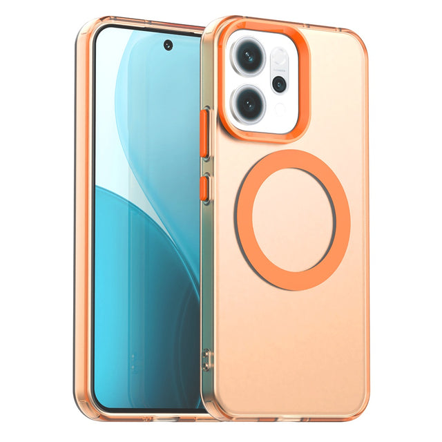 Husa de protectie Techsuit CandyCase MagSafe compatibil cu Oppo Reno14, Portocaliu