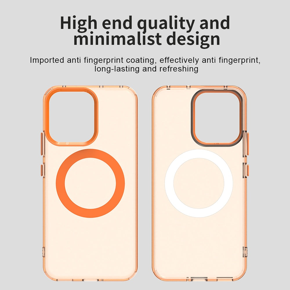 Husa de protectie Techsuit CandyCase MagSafe compatibil cu Oppo Reno14, Portocaliu