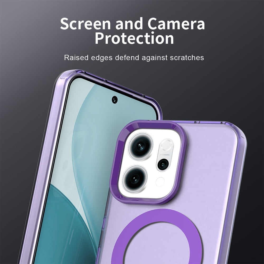 Husa de protectie Techsuit CandyCase MagSafe compatibil cu Oppo Reno14, Mov
