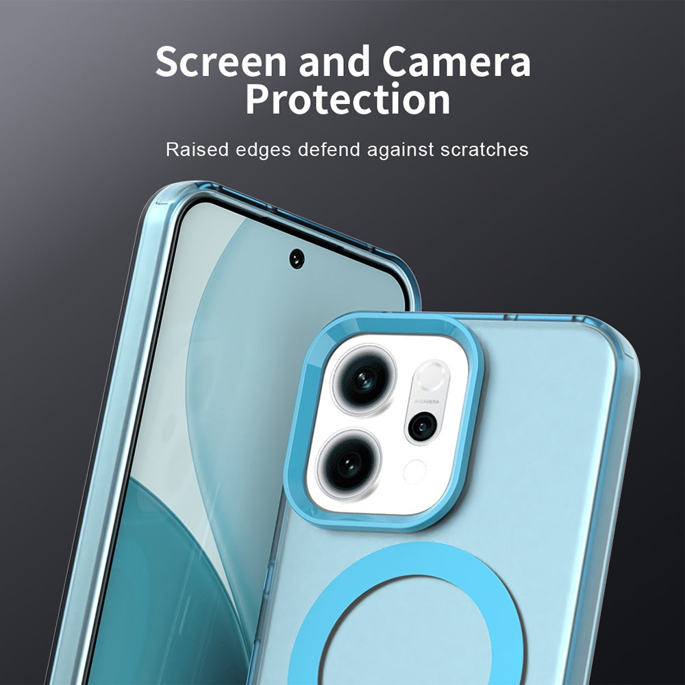 Husa de protectie Techsuit CandyCase MagSafe compatibil cu Oppo Reno14, Albastru