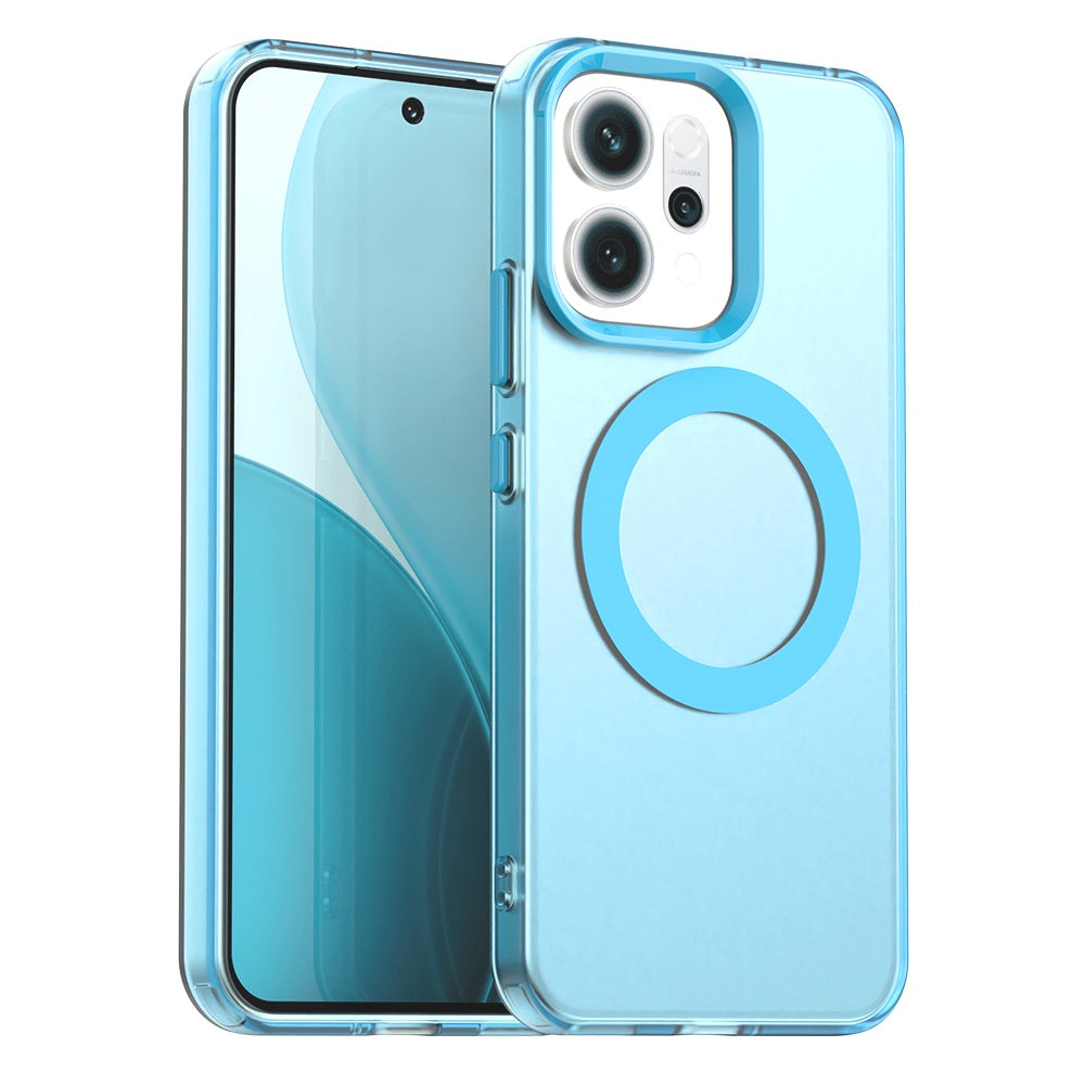 Husa de protectie Techsuit CandyCase MagSafe compatibil cu Oppo Reno14, Albastru