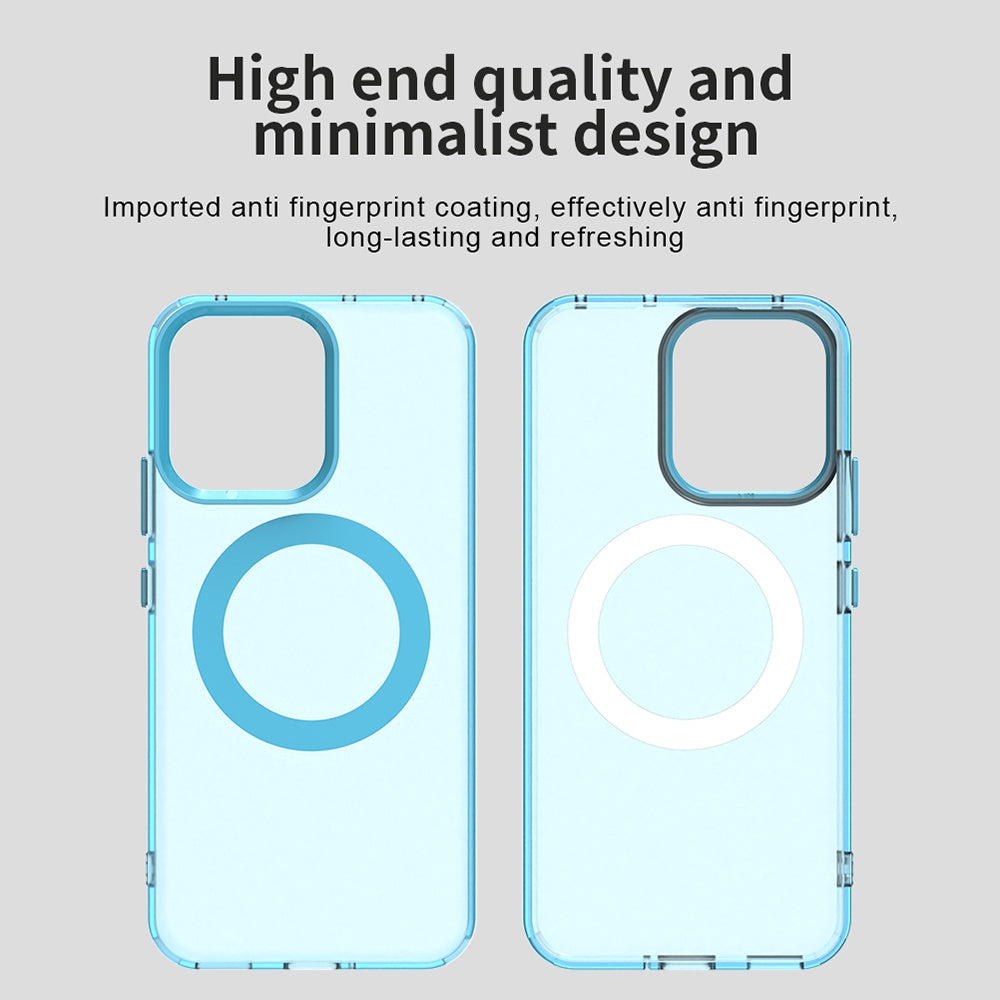 Husa de protectie Techsuit CandyCase MagSafe compatibil cu Oppo Reno14, Albastru