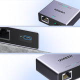Adaptor Ugreen NW301 (45311), RJ45, 1000Mbps, Gri