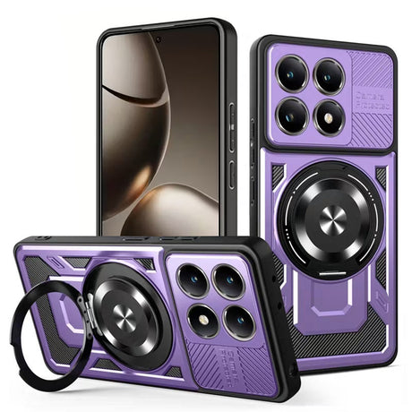 Husa de protectie Techsuit RuggedCam compatibil cu Xiaomi 15T, Mov