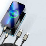 Cablu Lito (LD17), Type-C to Type-C, Fast Charging, Braided Nylon, Negru
