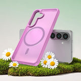 Husa de protectie Techsuit HaloFrost II MagSafe compatibil cu Samsung Galaxy S26, Roz