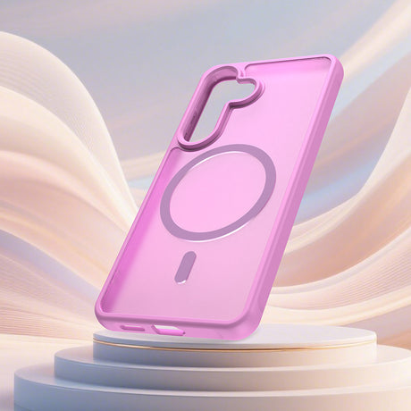 Husa de protectie Techsuit HaloFrost II MagSafe compatibil cu Samsung Galaxy S26, Roz