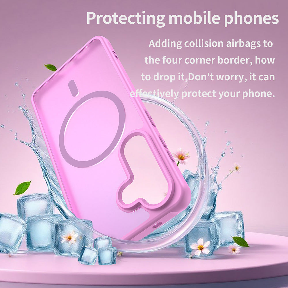 Husa de protectie Techsuit HaloFrost II MagSafe compatibil cu Samsung Galaxy S26, Roz