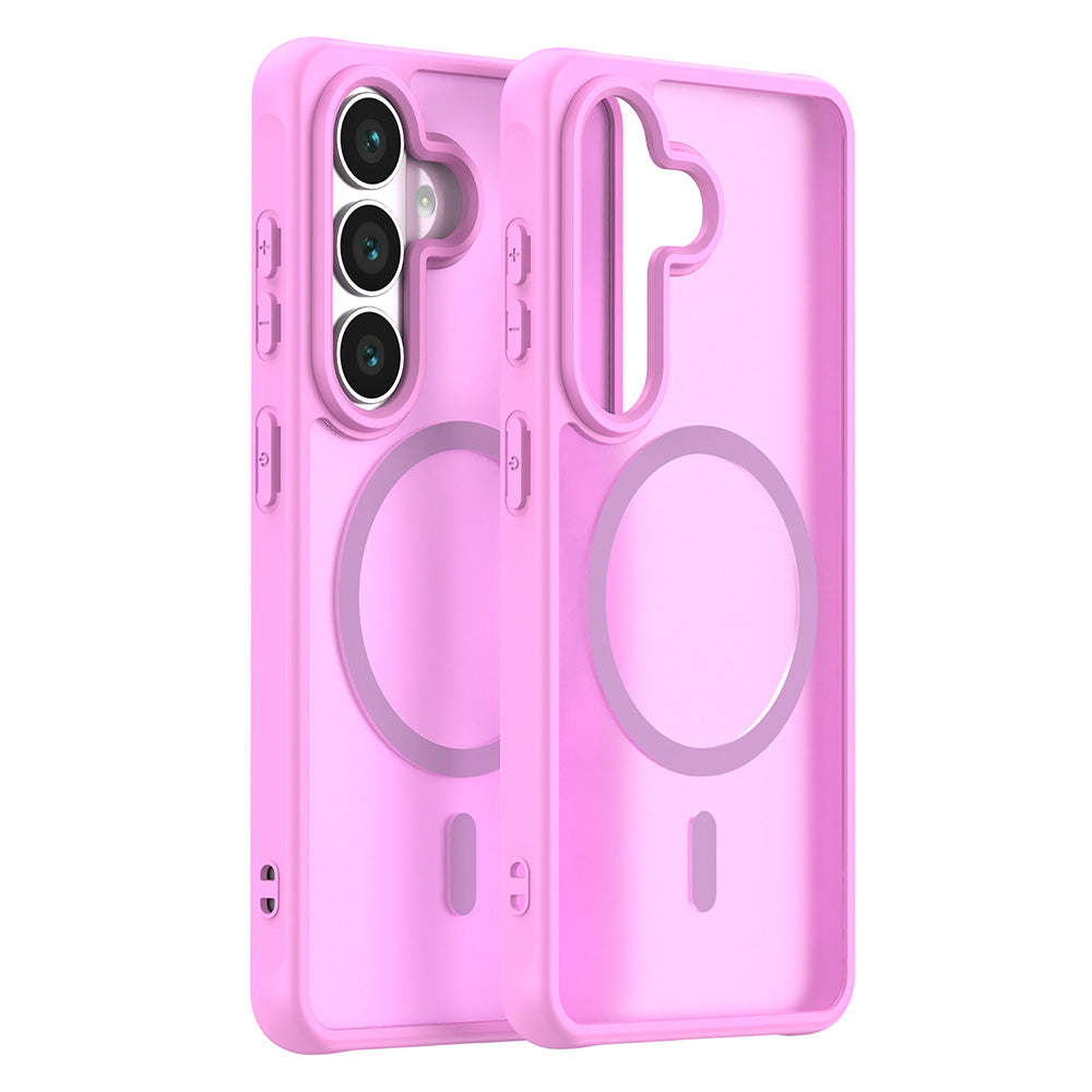 Husa de protectie Techsuit HaloFrost II MagSafe compatibil cu Samsung Galaxy S26, Roz