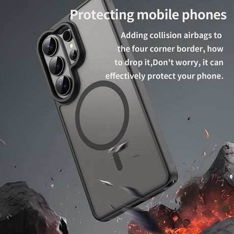 Husa de protectie Techsuit HaloFrost II MagSafe compatibil cu Samsung Galaxy S26 Ultra, Negru