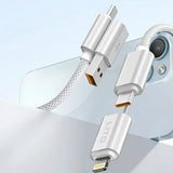 Cablu Lito Magnetic 4in1 (LD21), 5A High Current, 100W Fast Charging, Magnetic Design, Built-in Smart Chip, Alb