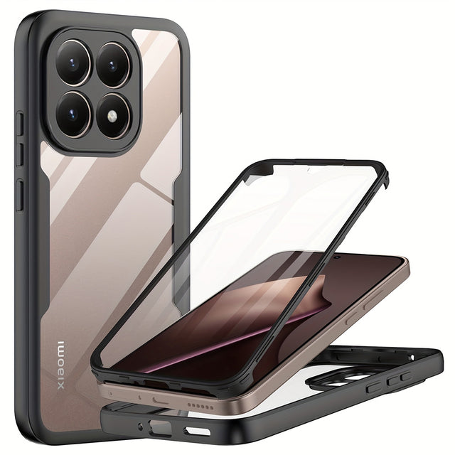 Folie de protectie Techsuit ColorVerse 360 Series + compatibil cu Xiaomi 15T, Negru