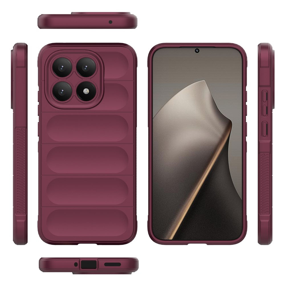 Husa de protectie Techsuit Magic Shield compatibil cu Xiaomi 15T, Bordo