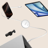 Cablu Ugreen (L531), Type-C to Type-C, Retractable, Fast Charging, PD 3.0, 100W, E-maker Chip, 1m, Alb
